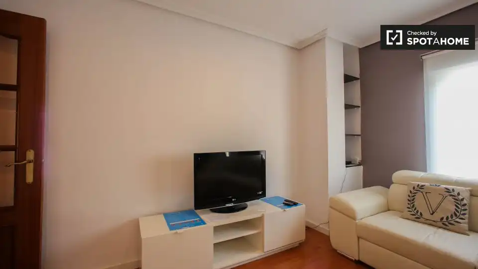 Sala de estar de Piso de alquiler en Valencia con Aire acondicionado, Calefacción y Amueblado