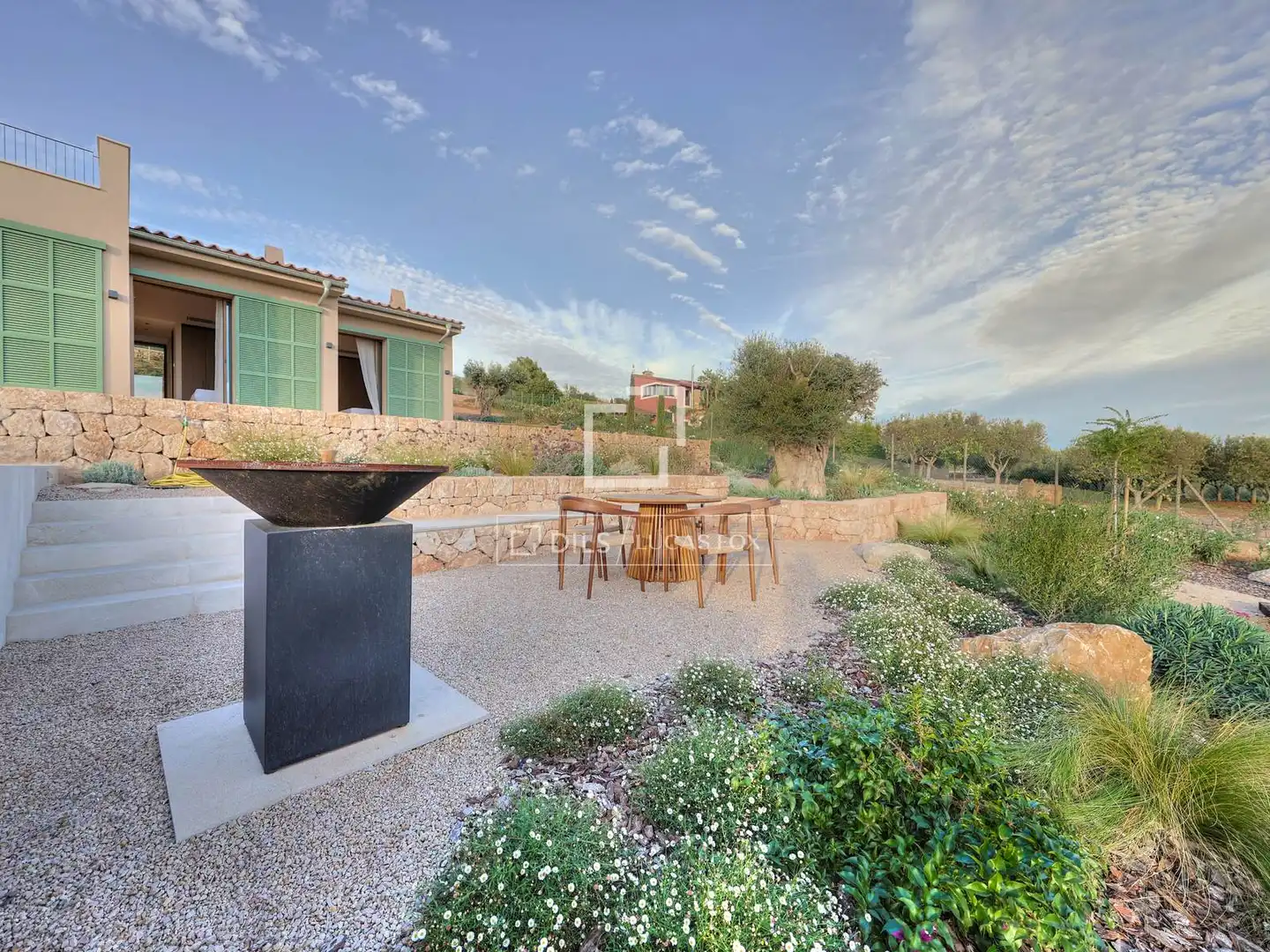 Terrasse von Country house zum Verkauf in  Palma de Mallorca mit Klimaanlage, Heizung und Privatgarten