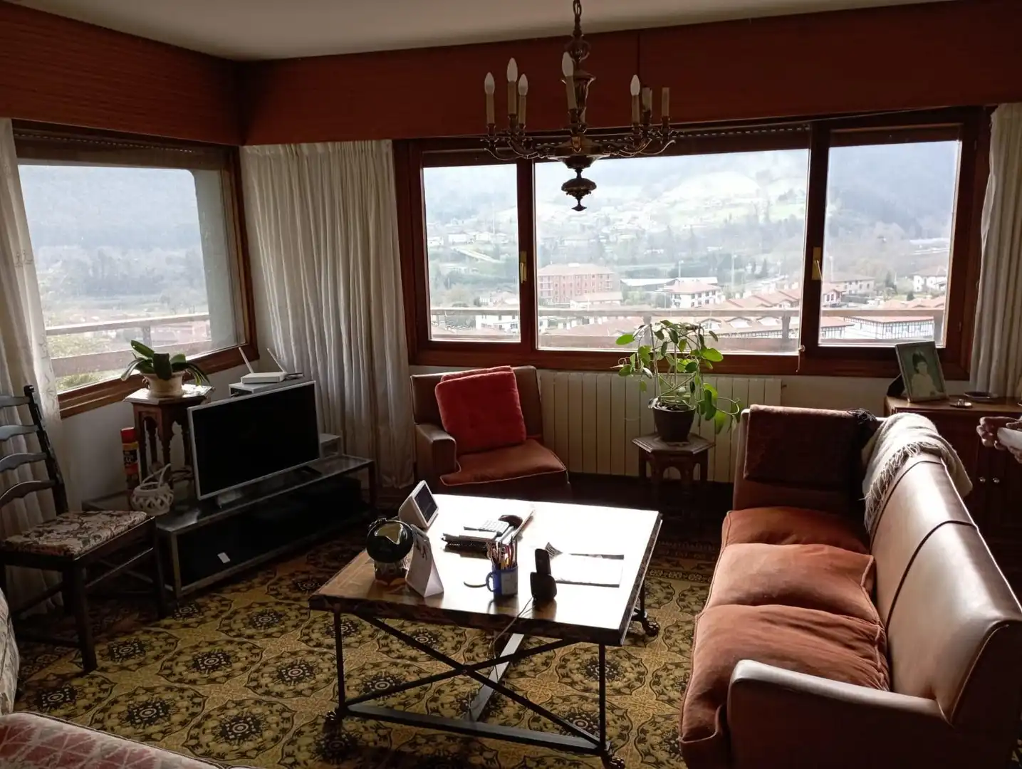 Sala de estar de Casa adosada en venta en Arrankudiaga / Zollo con Calefacción, Jardín privado y Terraza