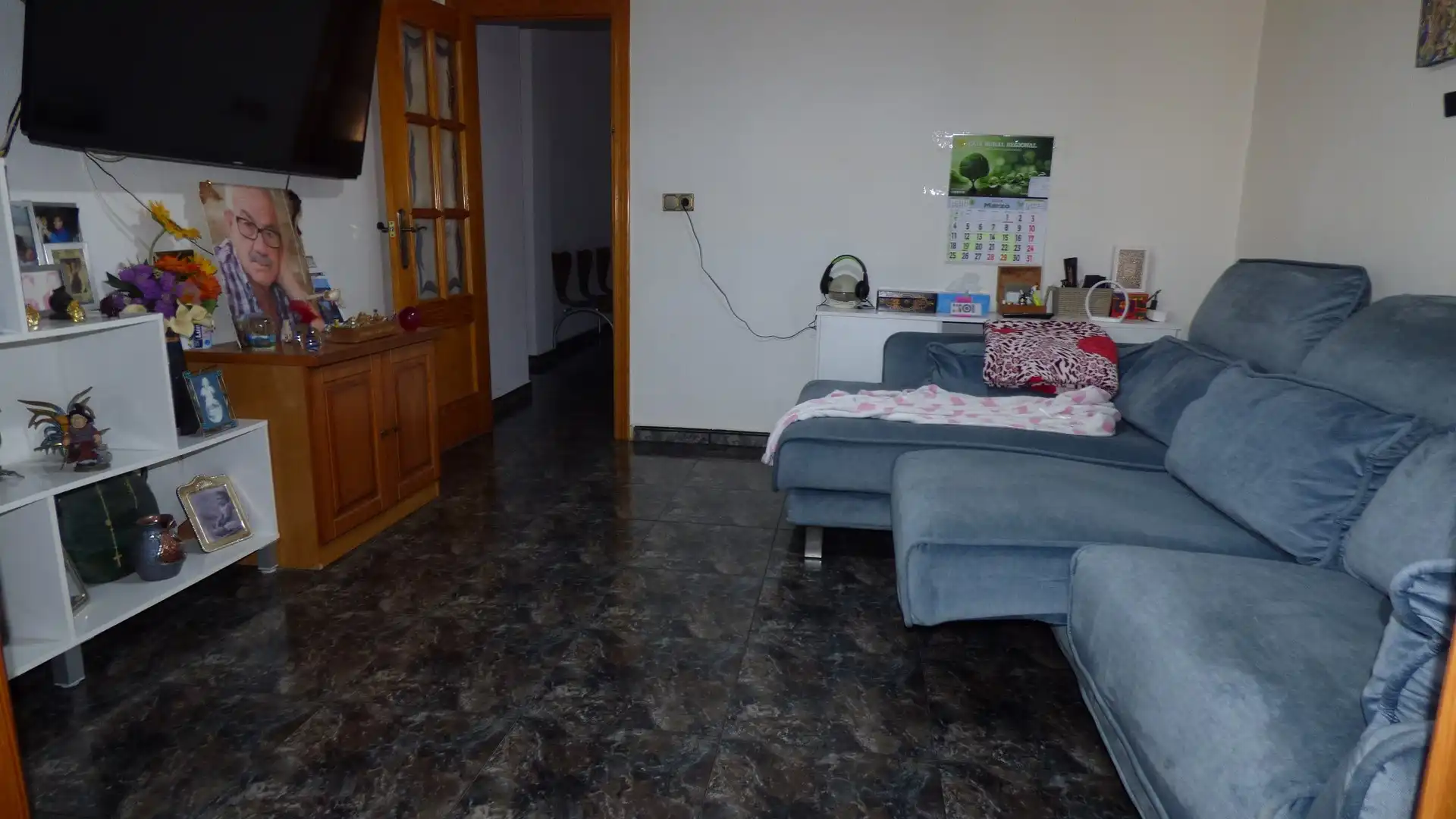 Sala de estar de Casa o chalet en venta en Fuente Álamo de Murcia con Aire acondicionado, Trastero y Amueblado
