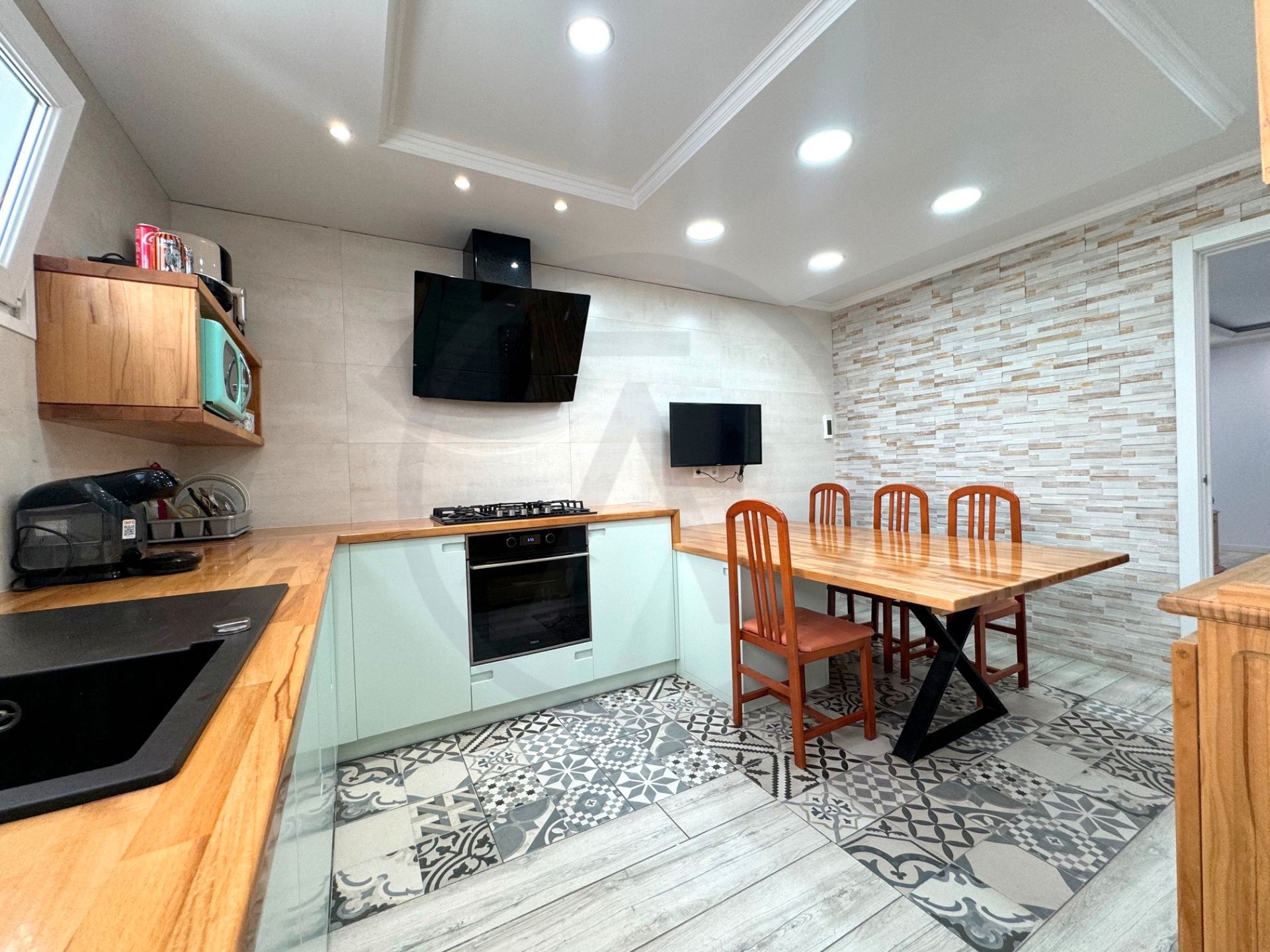 Kitchen of Single-family semi-detached for sale in Terrassa  with Air Conditioner, Heating and Parquet flooring