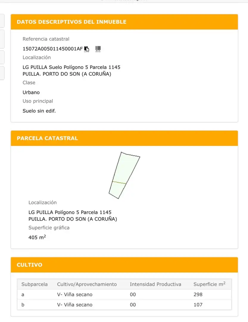 Vista exterior de Residencial en venta en Porto do Son
