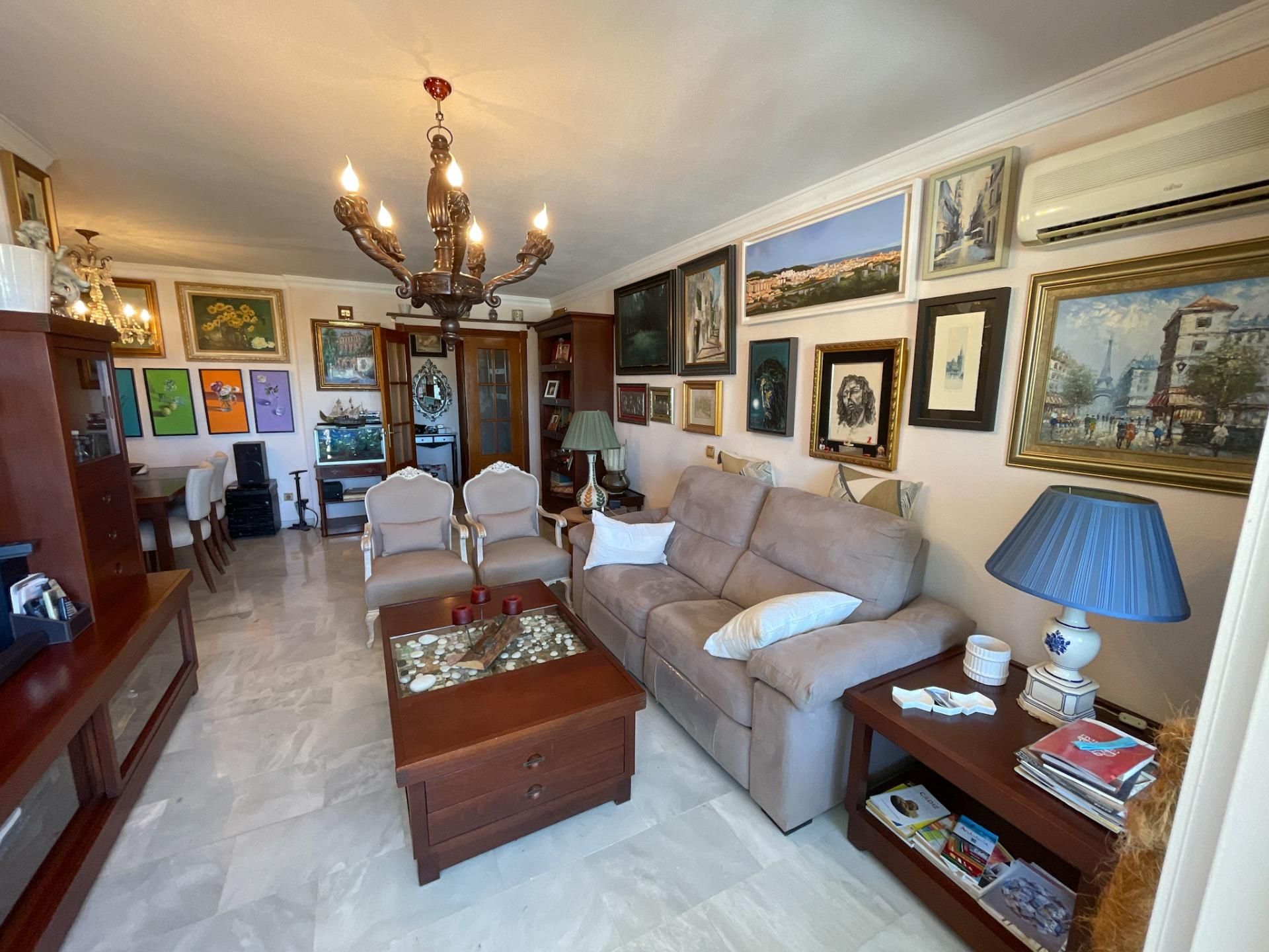Living room of Flat for sale in Málaga Capital  with Air Conditioner and Terrace