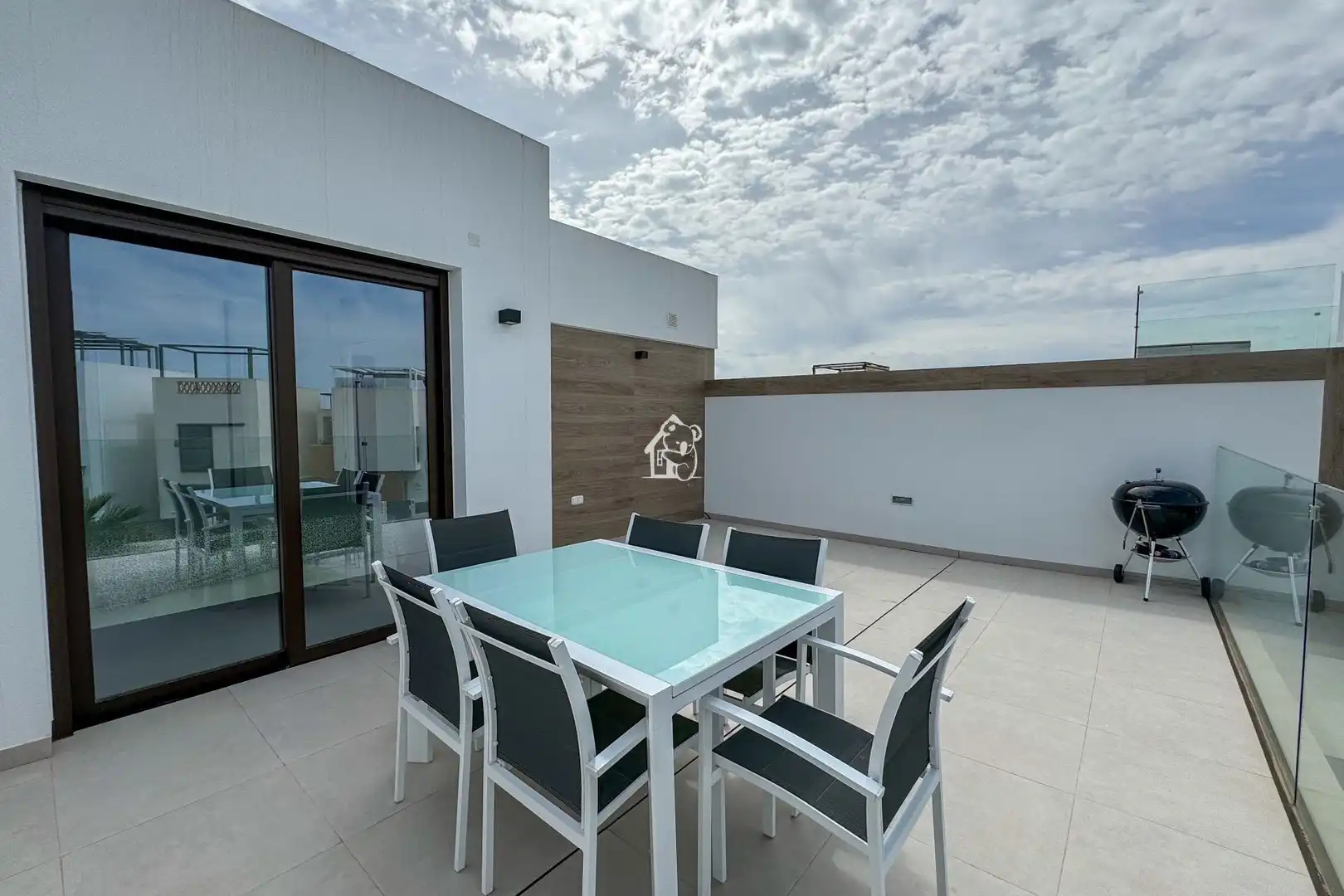 Terrace of Houses for rent in Benijófar  with Air Conditioner, Private garden and Terrace