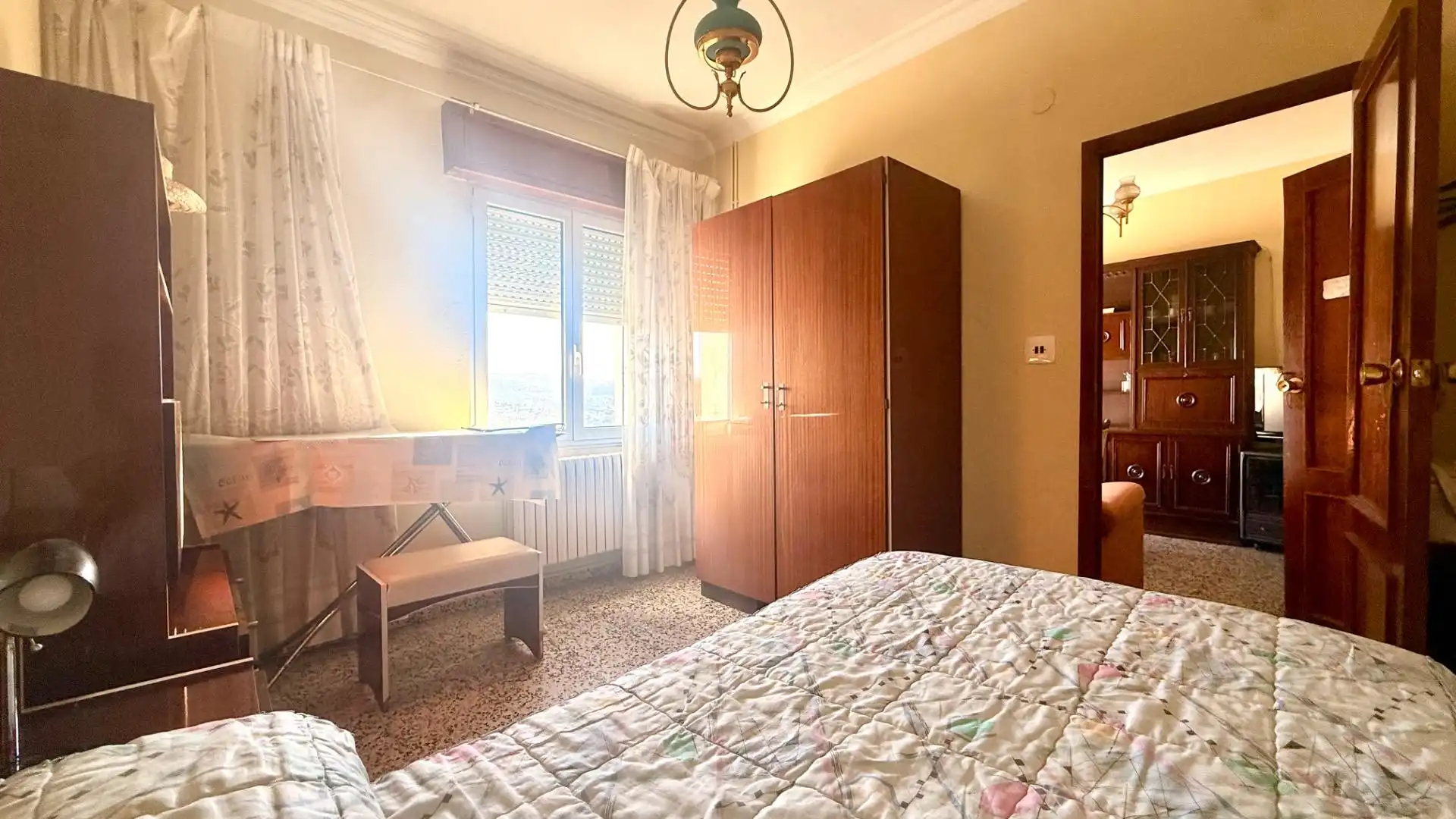 Bedroom of Flat for sale in Ourense Capital   with Heating, Storage room and Furnished