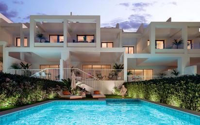 Swimming pool of Single-family semi-detached for sale in Manilva  with Air Conditioner, Heating and Private garden