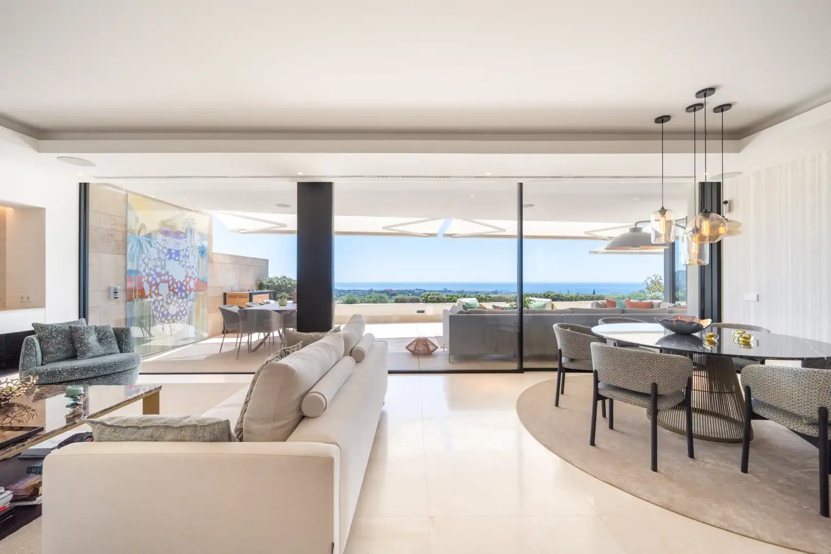 Sala de estar de Apartamento en venta en Benahavís con Aire acondicionado, Terraza y Trastero