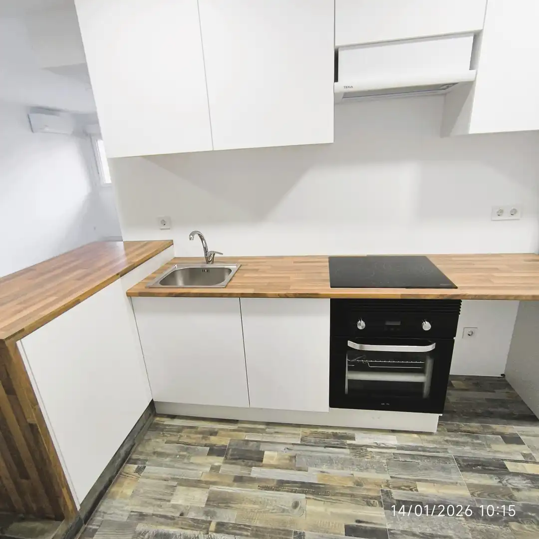 Cuina de Loft de lloguer en Collado Villalba amb Aire condicionat i Forn