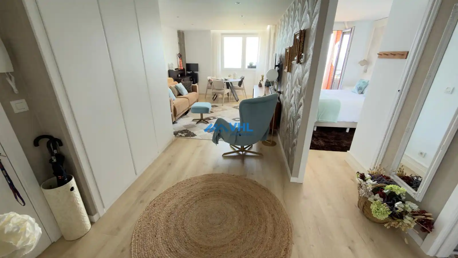 Wohnzimmer von Wohnung zum Verkauf in Castro-Urdiales mit Klimaanlage, Heizung und Terrasse