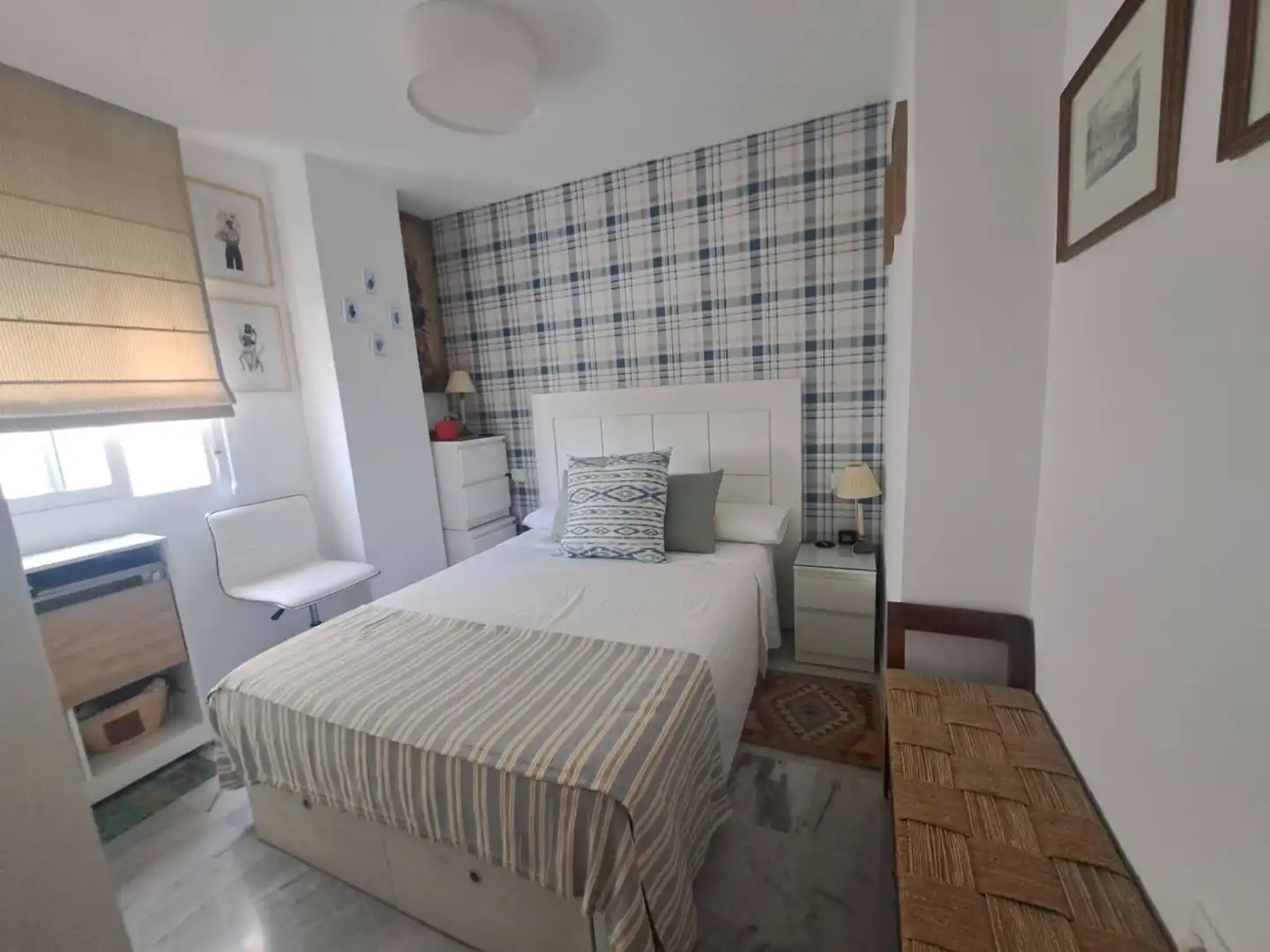 Schlafzimmer von Wohnung zur Miete in Marbella mit Heizung, Möbliert und Ofen