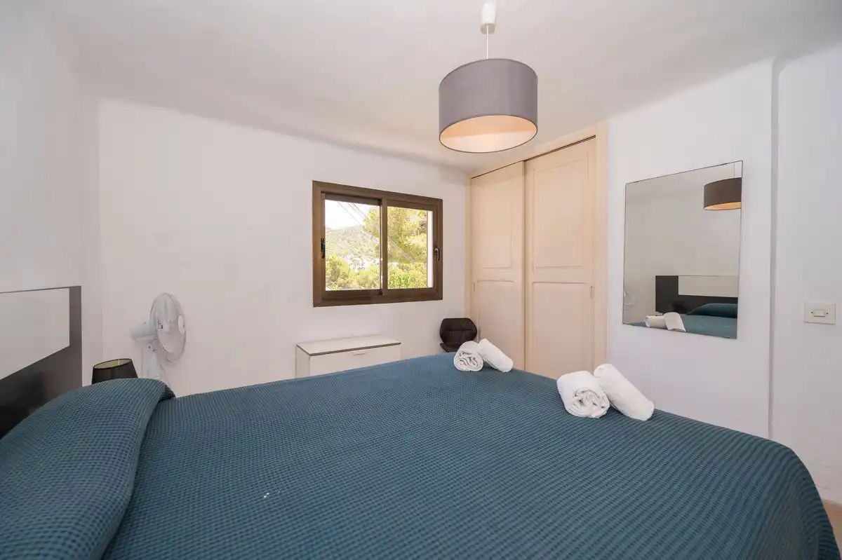 Bedroom of Flat for sale in Santa Eulària des Riu  with Air Conditioner, Heating and Private garden