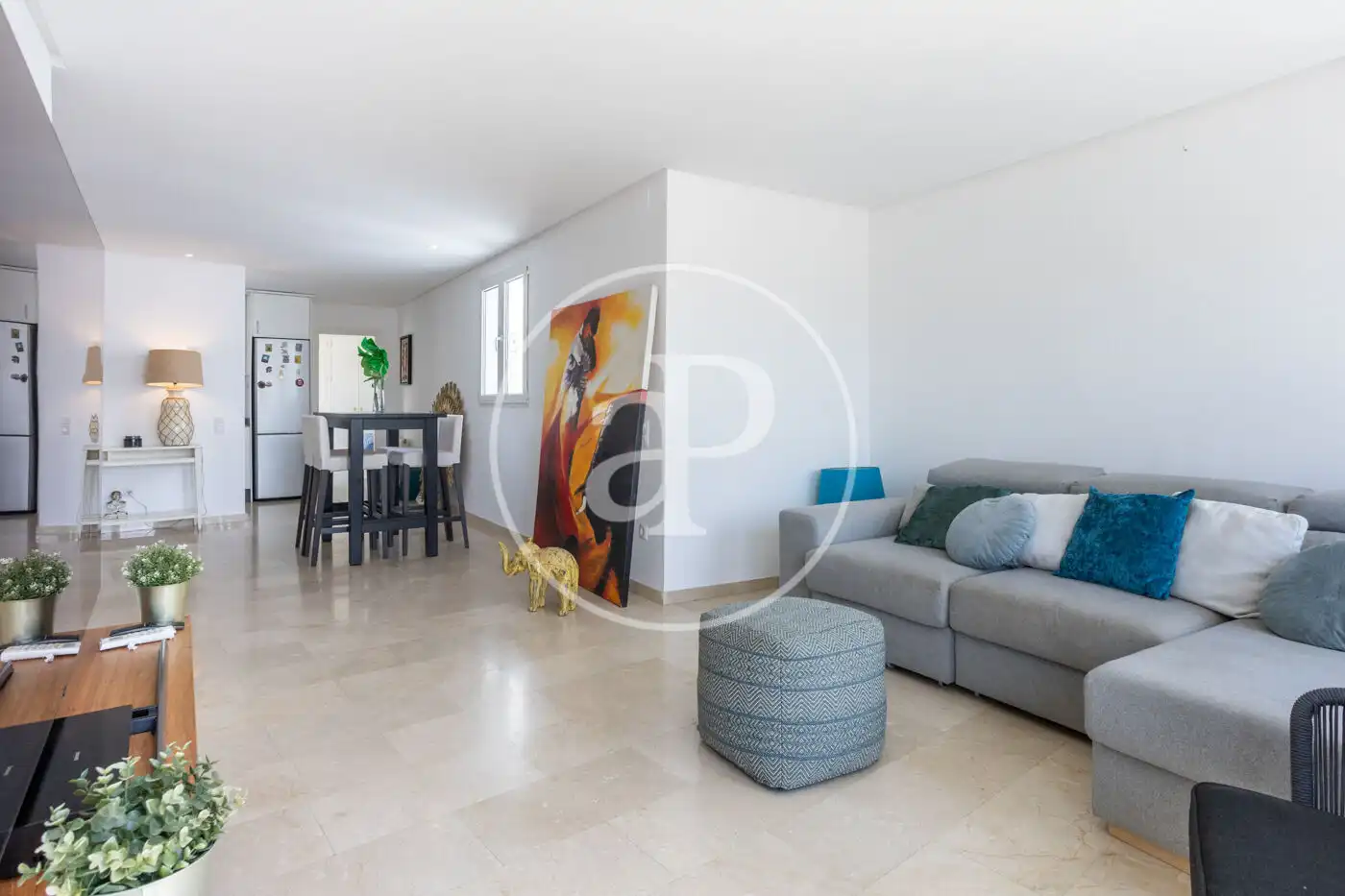 Living room of Attic for rent in Valencia  with Air Conditioner, Heating and Terrace