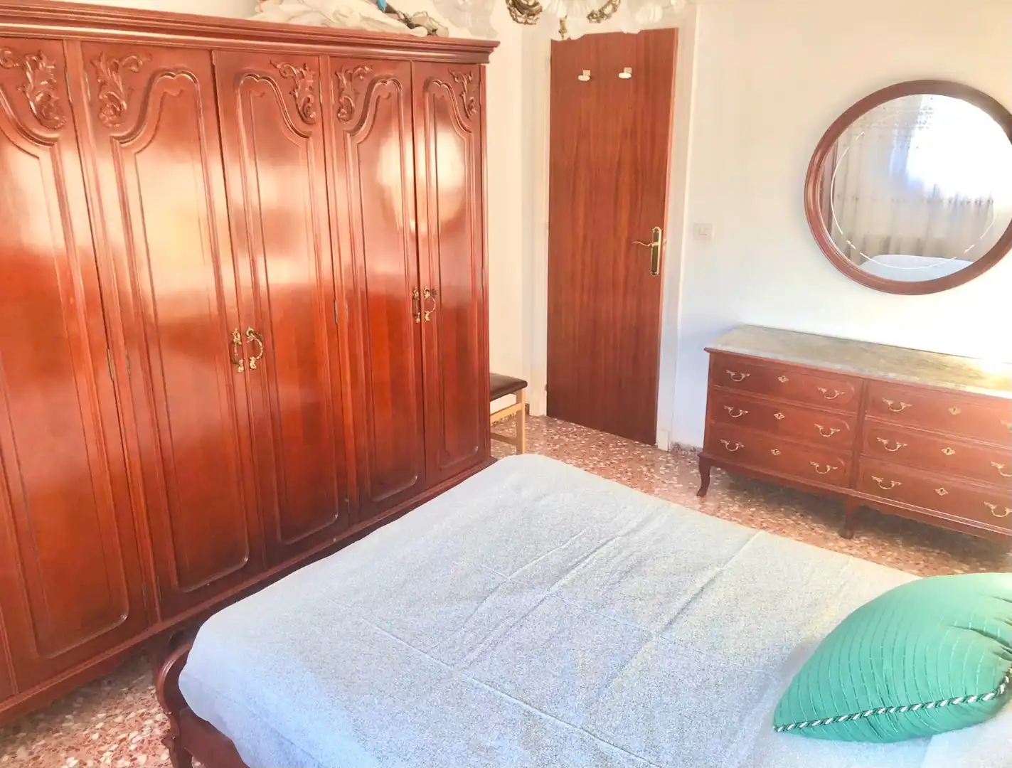 Dormitori de Apartament de lloguer en Cartagena amb Aire condicionat, Moblat i Rentadora