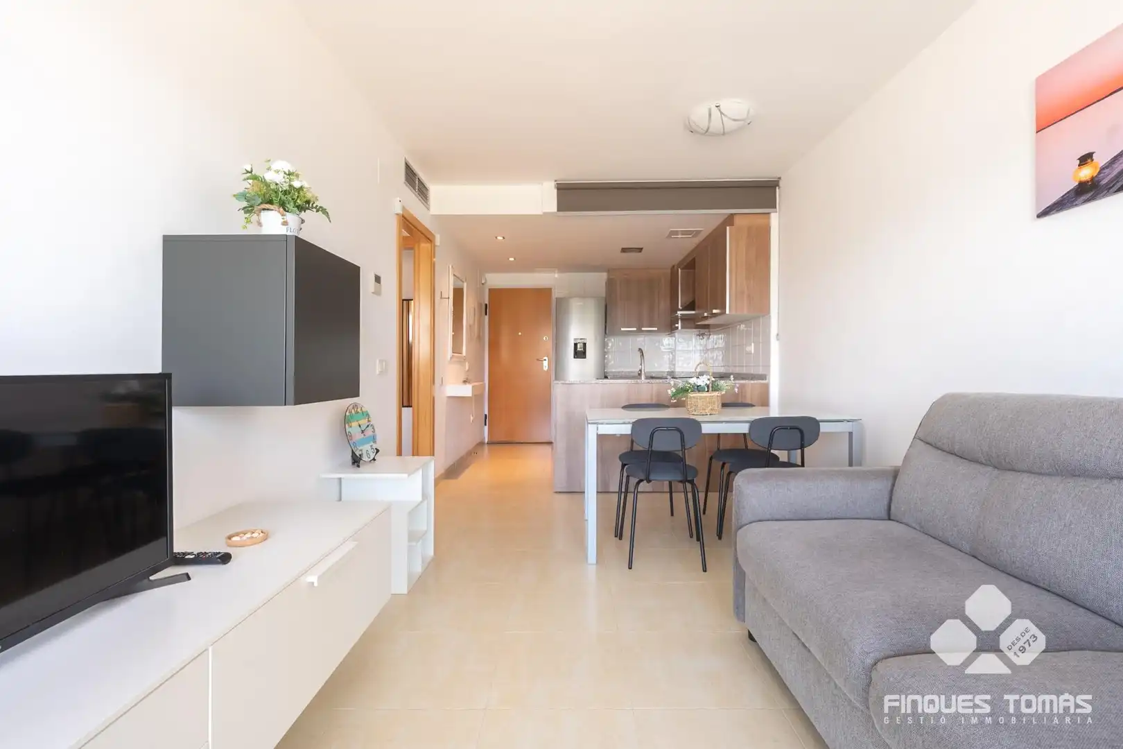 Sala d'estar de Pis en venda en Calafell amb Aire condicionat, Terrassa i Moblat