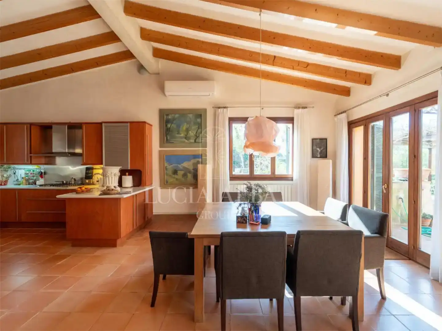 Dining room of Flat for sale in Sencelles  with Private garden, Storage room and Swimming Pool