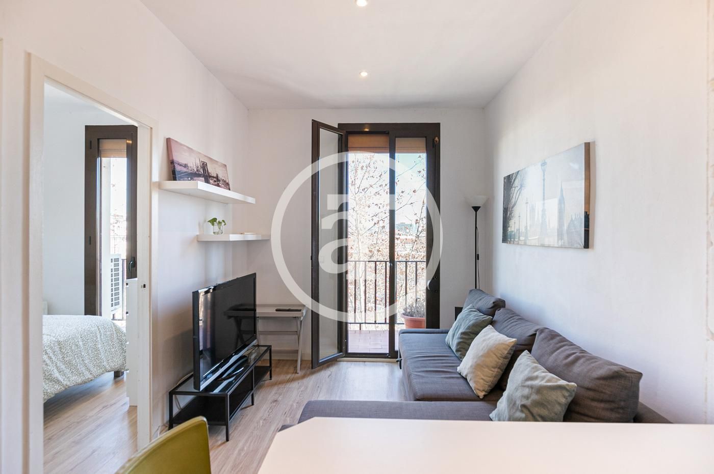 Living room of Flat to rent in  Barcelona Capital  with Air Conditioner, Heating and Storage room