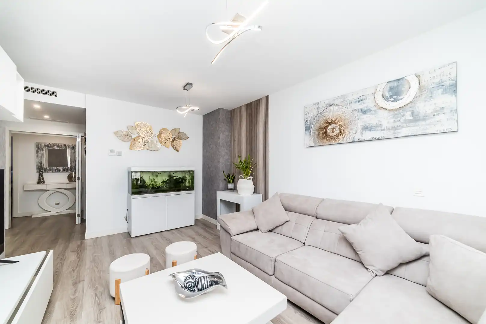 Sala de estar de Piso en venta en Leganés con Aire acondicionado, Trastero y Piscina comunitaria