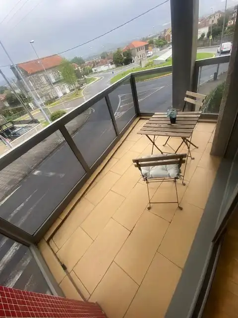 Terraza de Apartamento en venta en Baiona con Calefacción, Parquet y Terraza