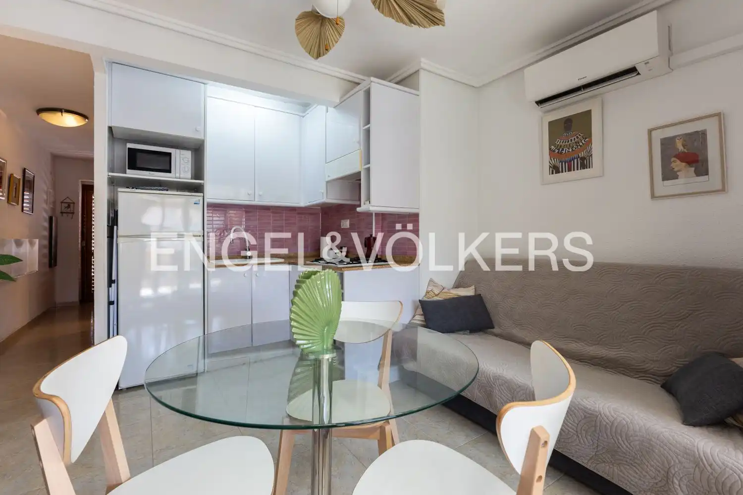 Comedor de Piso de alquiler en Cullera con Calefacción, Terraza y Amueblado