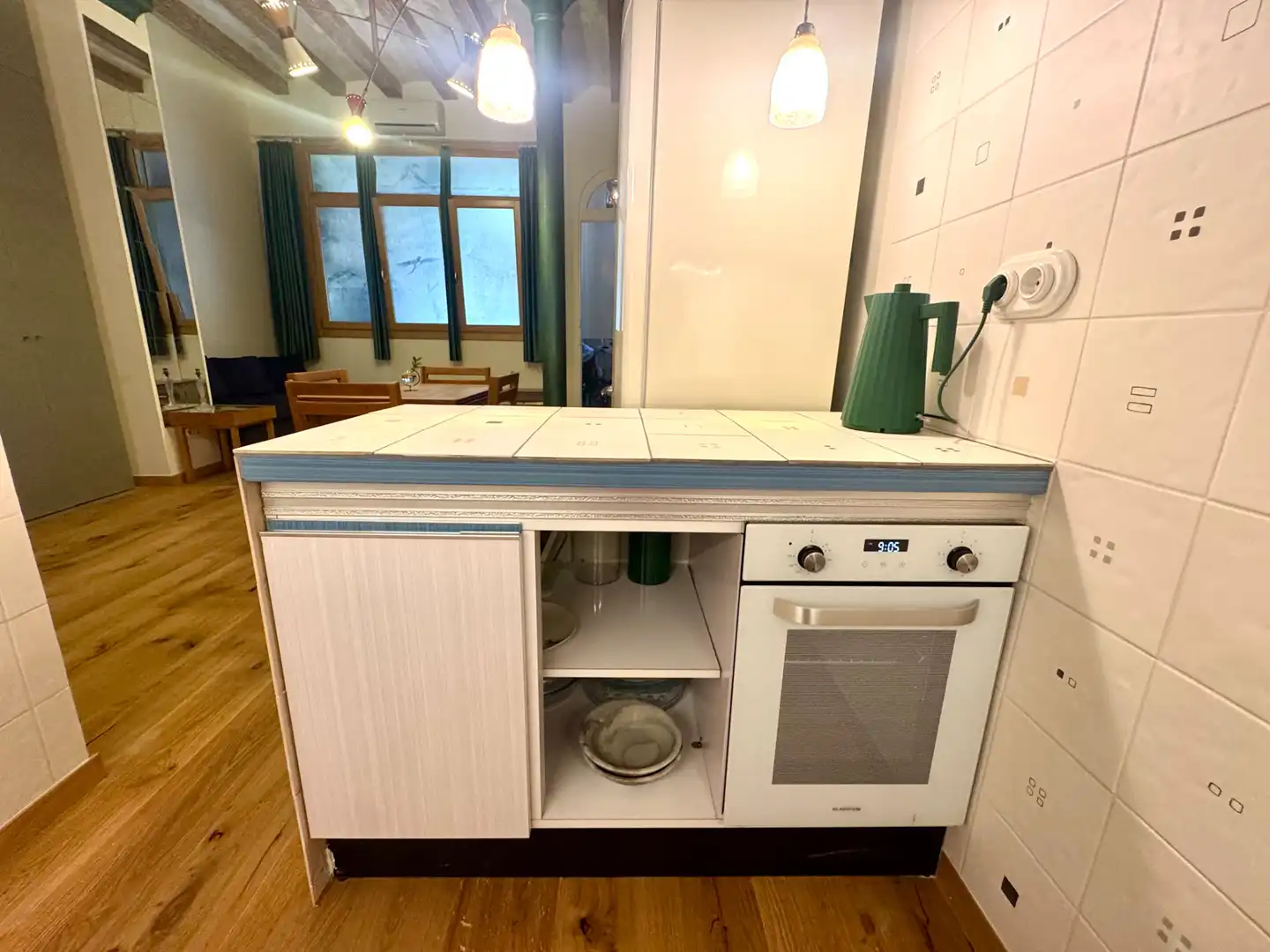 Kitchen of Lofts for sale in Barcelona  with Air Conditioner, Private garden and Parquet flooring