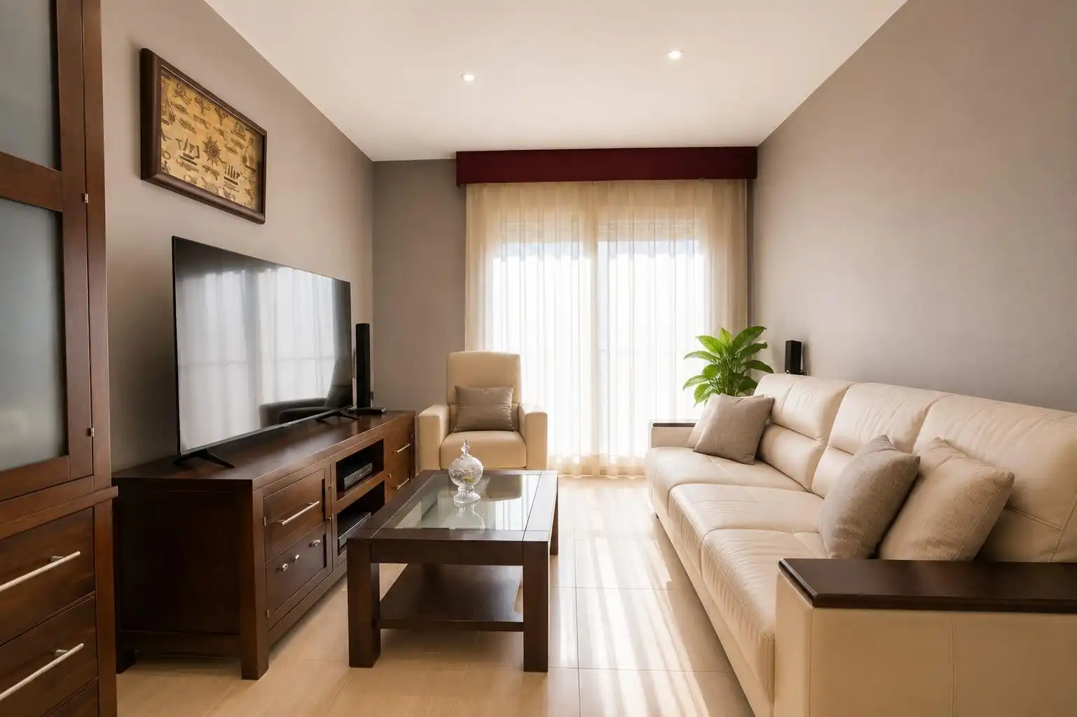 Sala de estar de Casa adosada en venta en Mont-roig del Camp