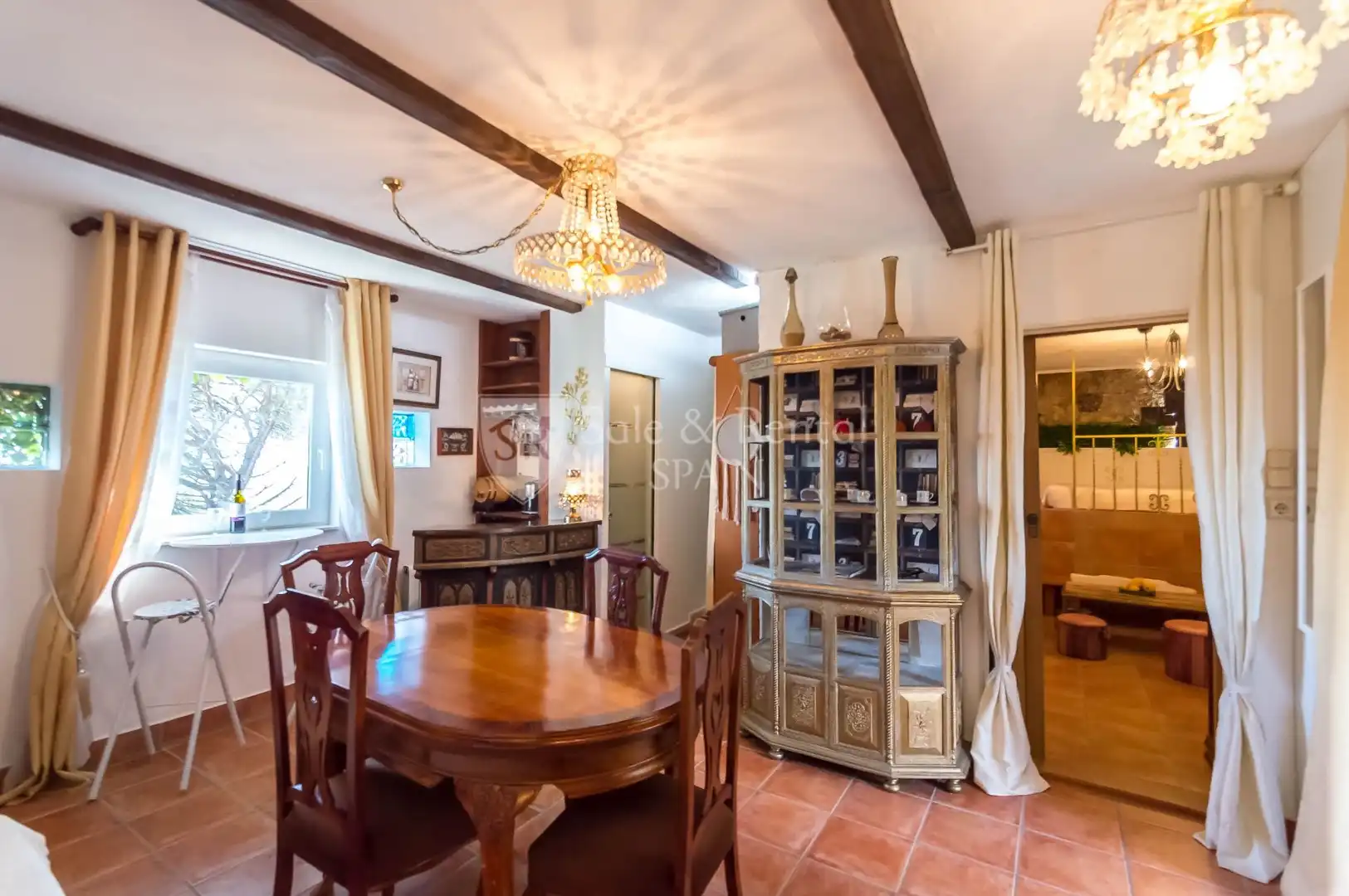 Dining room of Houses for sale in Lloret de Mar  with Air Conditioner, Heating and Private garden