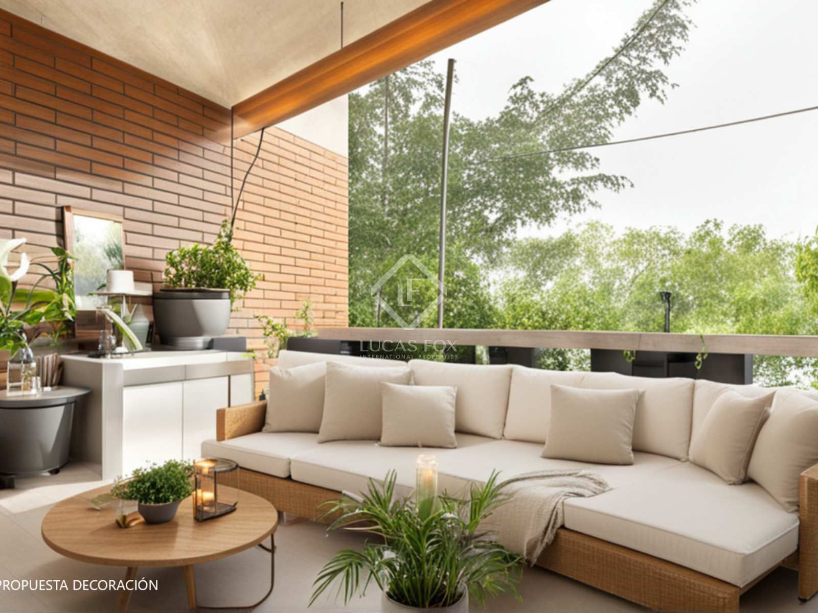 Terrace of Flat for sale in Sant Cugat del Vallès  with Air Conditioner, Heating and Balcony