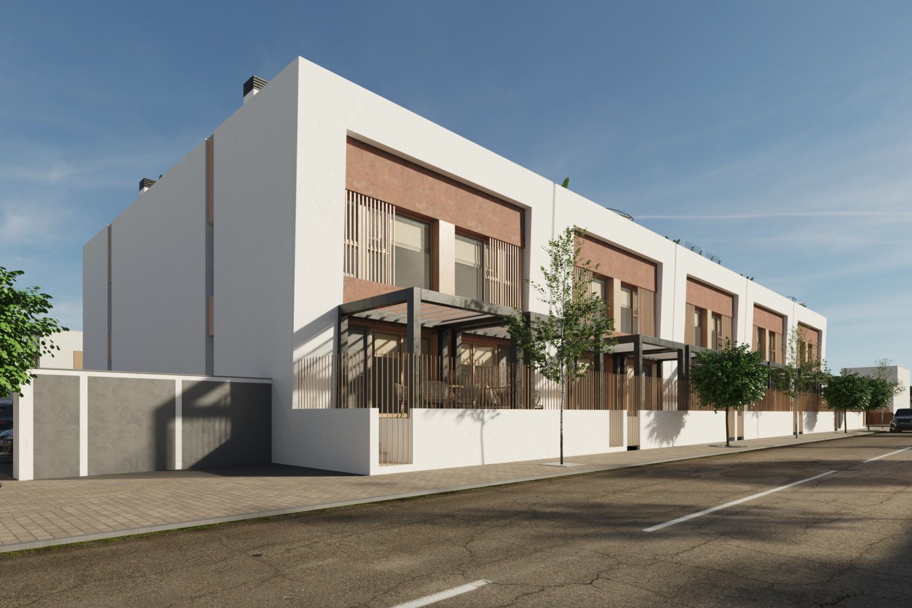 Exterior view of Single-family semi-detached for sale in Dolores  with Terrace and Swimming Pool