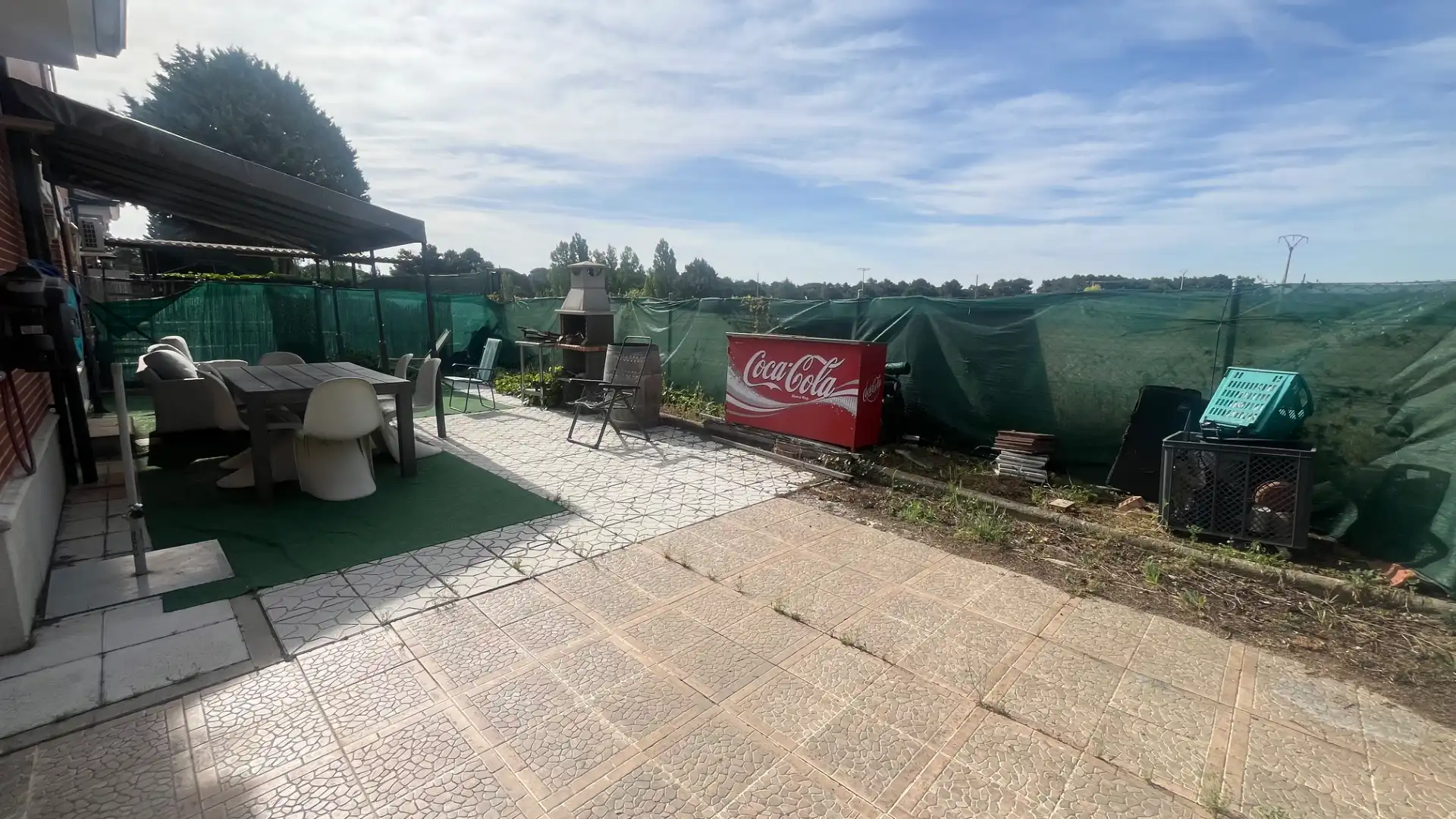Terrasse von Einfamilien-Reihenhaus zum Verkauf in Mojados mit Heizung und Parkett