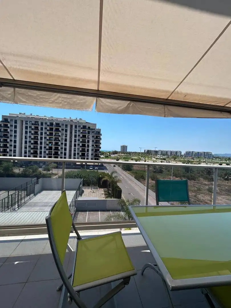 Terrasse von Wohnungen zur Miete in Moncofa mit Klimaanlage, Privatgarten und Terrasse