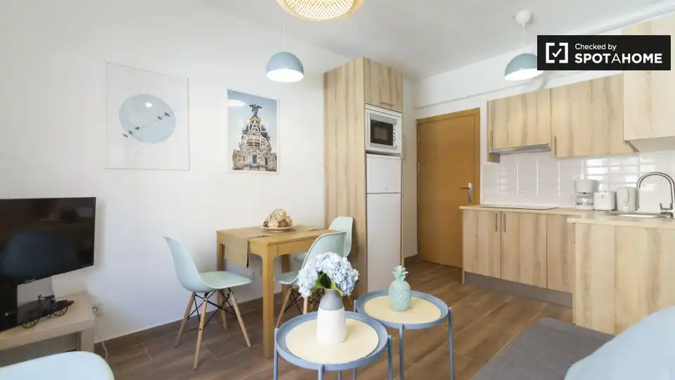 Kitchen of Flat for rent in Madrid  with Air Conditioner, Heating and Furnished