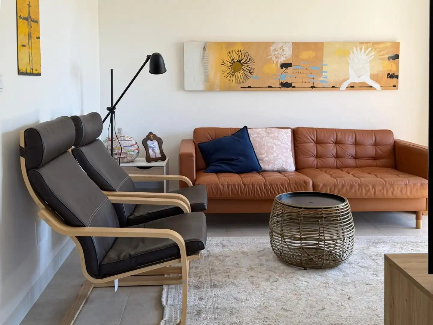 Wohnzimmer von Wohnung zum Verkauf in Sanlúcar de Barrameda mit Klimaanlage, Terrasse und Balkon