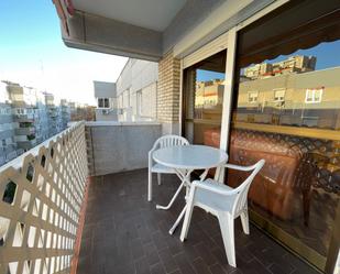 Terrace of Flat to rent in  Madrid Capital  with Parquet flooring, Terrace and Furnished