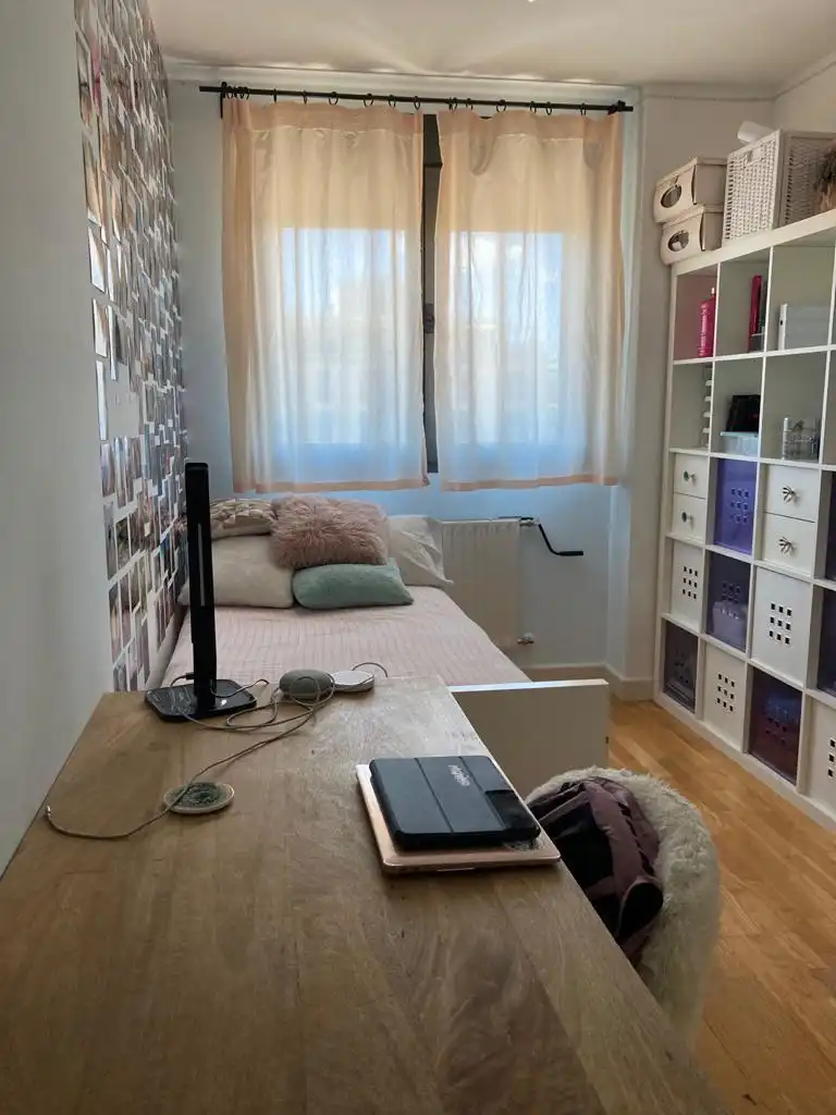 Bedroom of Flat for rent in Madrid  with Air Conditioner, Heating and Parquet flooring
