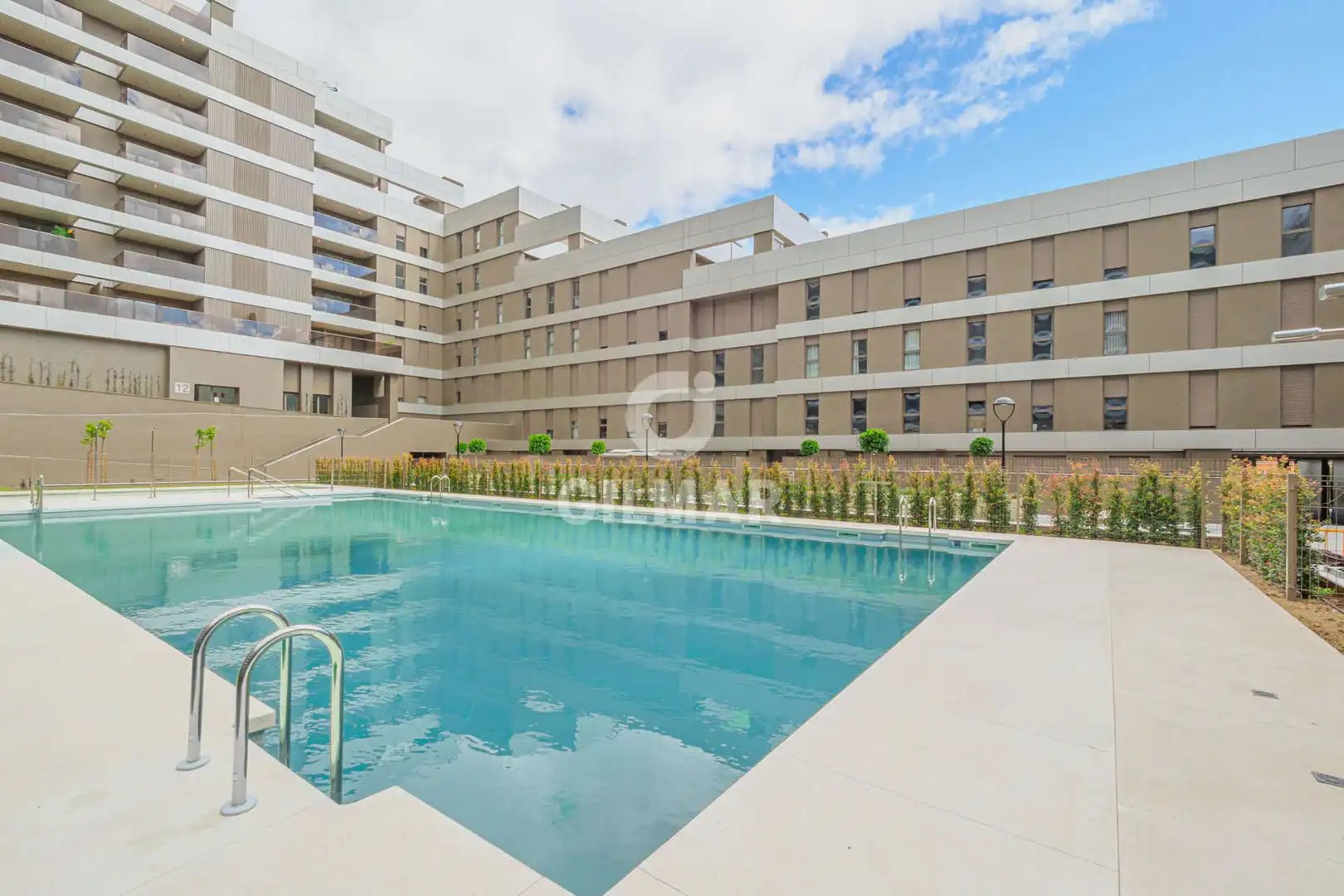Swimming pool of Flat for sale in Tomares  with Heating, Private garden and Storage room