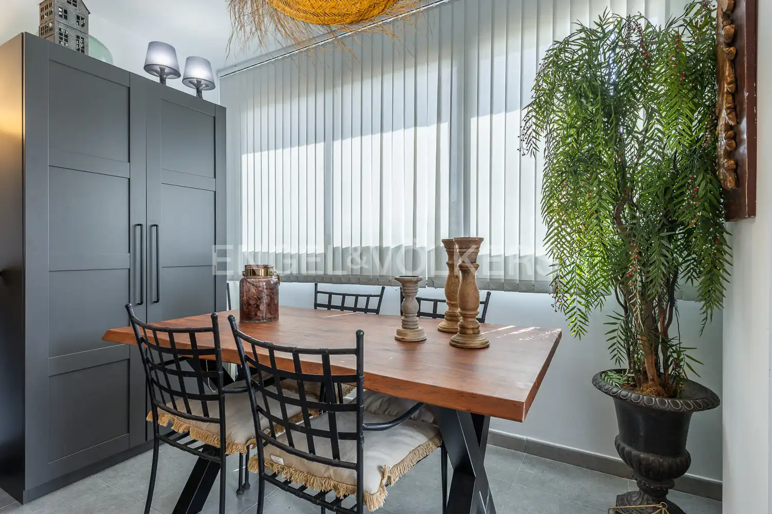 Dining room of Flat for rent in El Verger  with Air Conditioner, Heating and Private garden