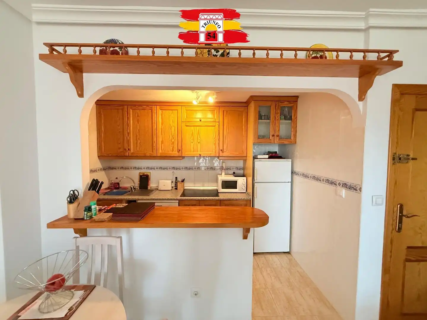Cocina de Piso en venta en Pilar de la Horadada con Jardín privado, Trastero y Amueblado