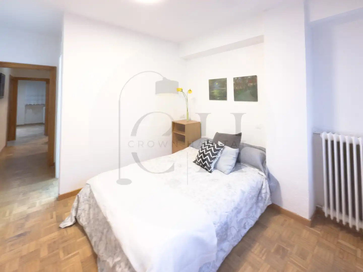 Dormitori de Pis de lloguer en Madrid amb Aire condicionat, Calefacció i Parquet
