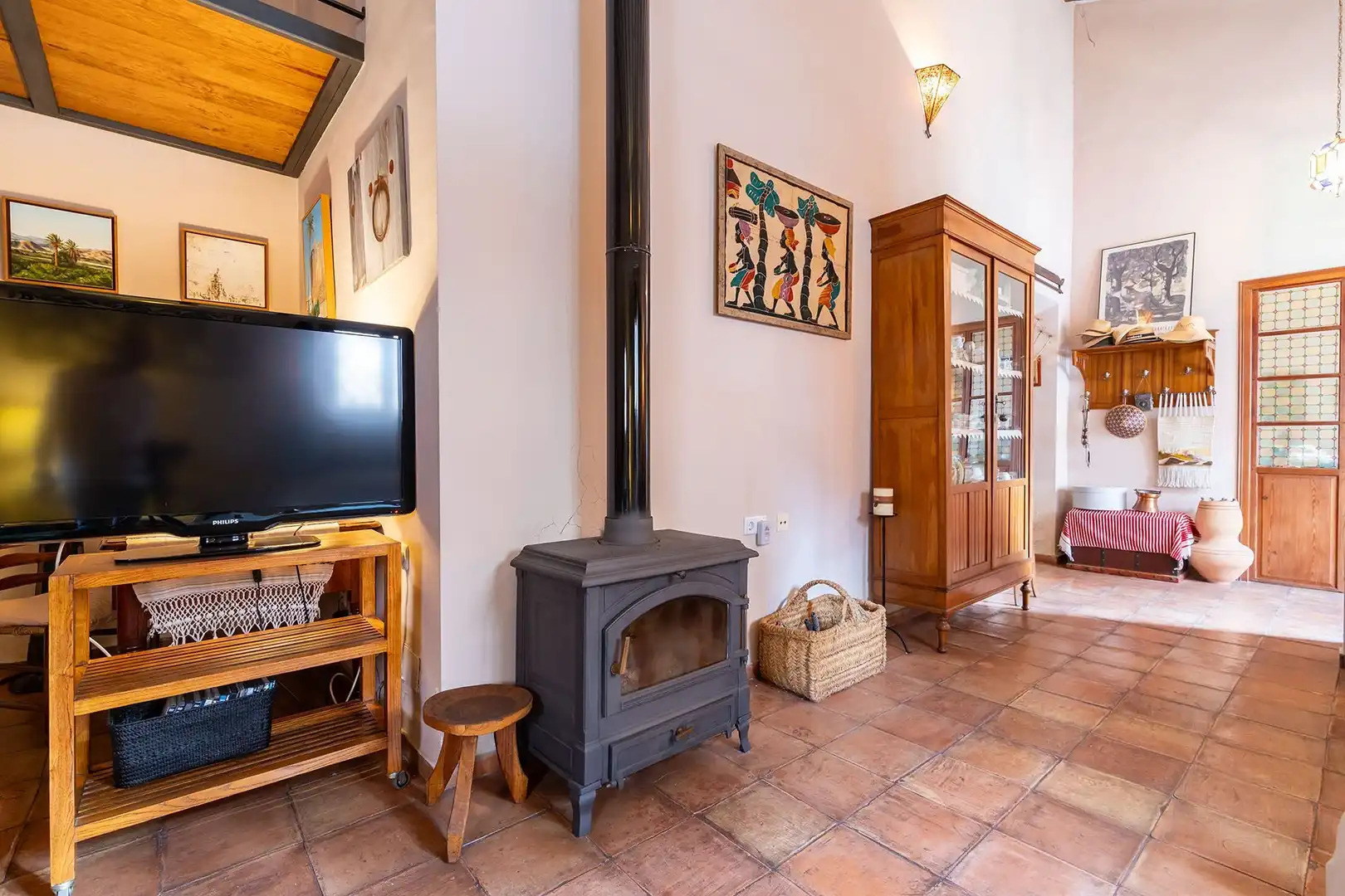 Living room of Country homes for sale in Murcia  with Air Conditioner, Heating and Storage room