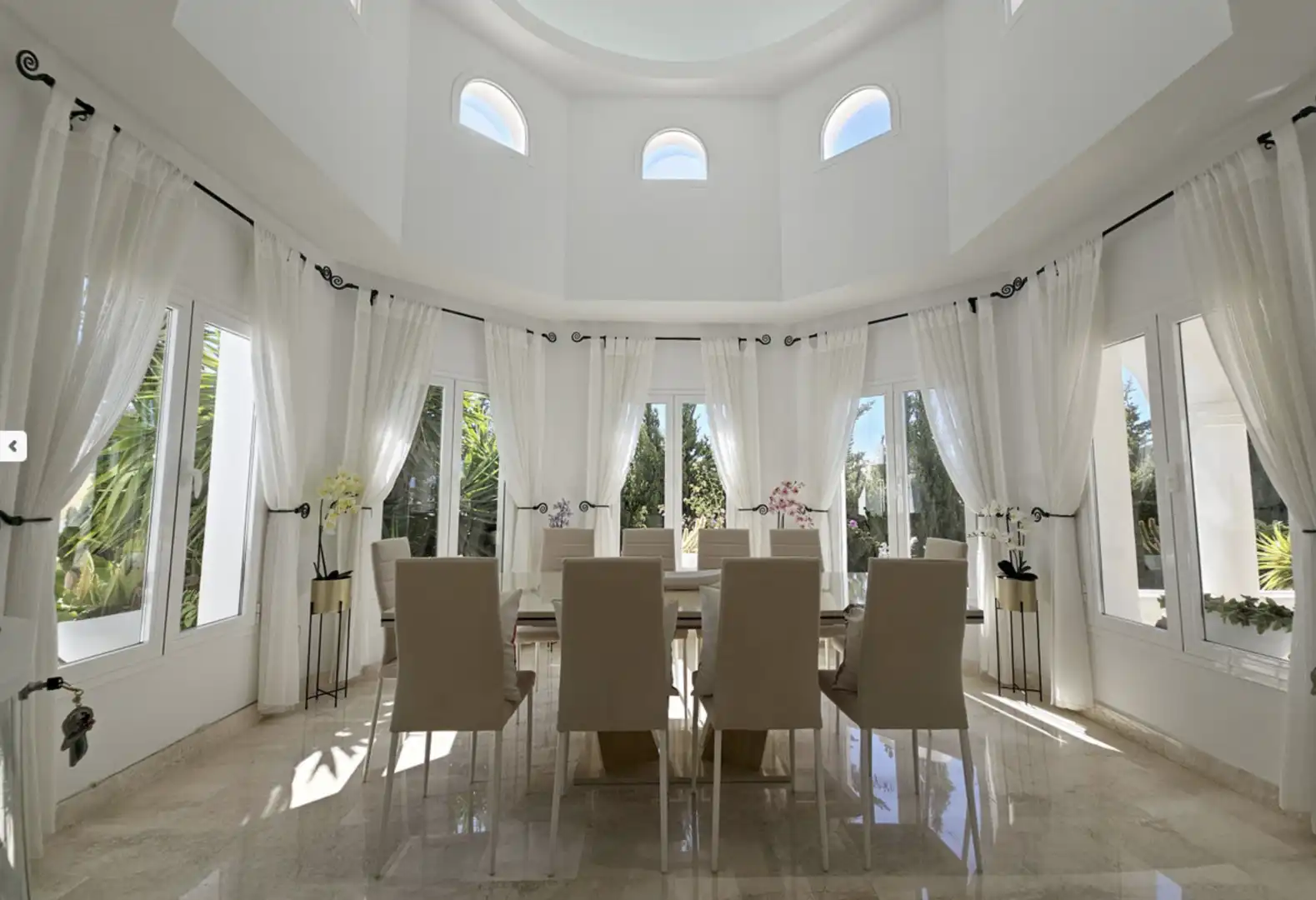 Comedor de Casa o chalet de alquiler en Mijas con Jardín privado, Terraza y Piscina