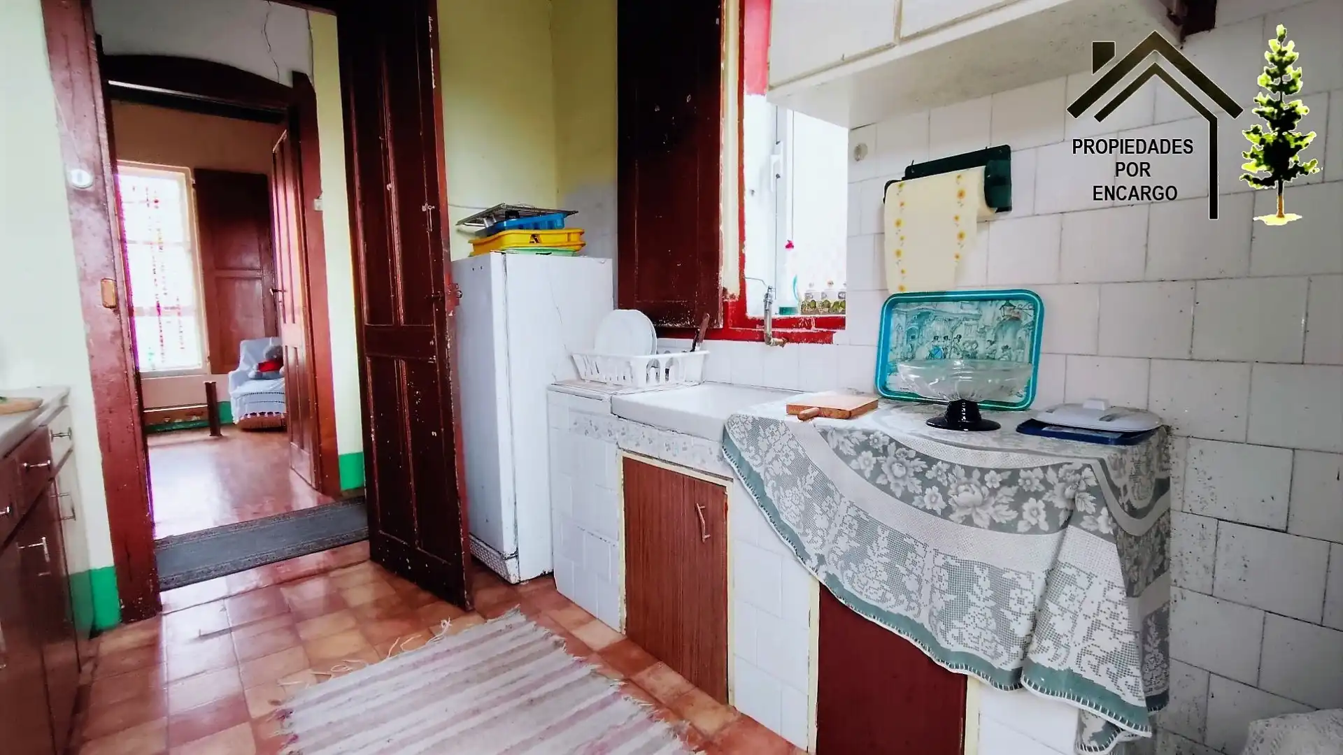 Cocina de Casa adosada en venta en Moaña con Jardín privado
