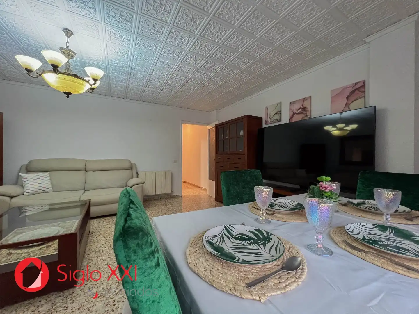 Dining room of Flat for sale in Almazora / Almassora  with Furnished