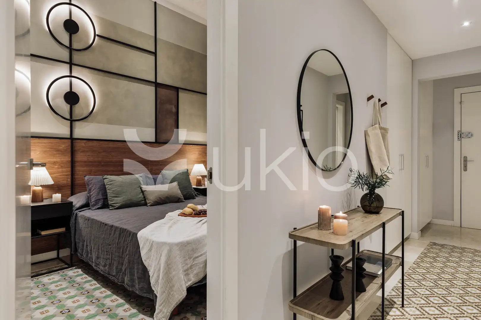 Habitación de Apartamento de alquiler en Barcelona con Aire acondicionado, Calefacción y Amueblado