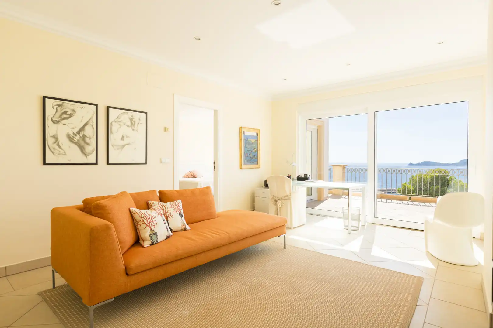 Sala de estar de Casa o chalet en venta en Jávea / Xàbia con Aire acondicionado, Terraza y Piscina