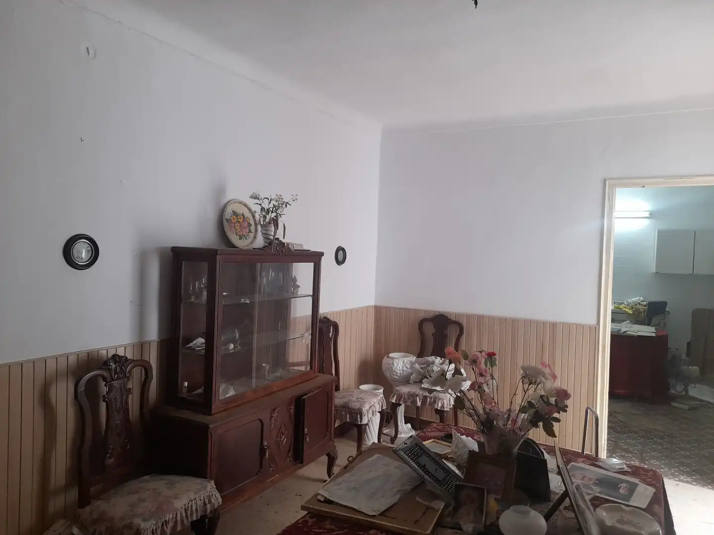 Sala d'estar de Casa o xalet en venda en La Algaba amb Calefacció, Moblat i Rentadora