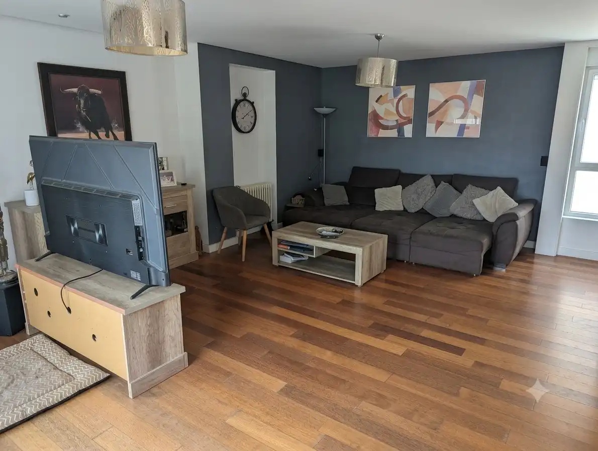 Sala d'estar de Apartament en venda en Sagunto / Sagunt amb Aire condicionat, Calefacció i Parquet
