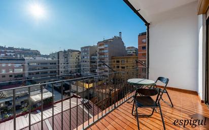 Terrace of Flat for sale in  Barcelona Capital  with Heating, Parquet flooring and Terrace