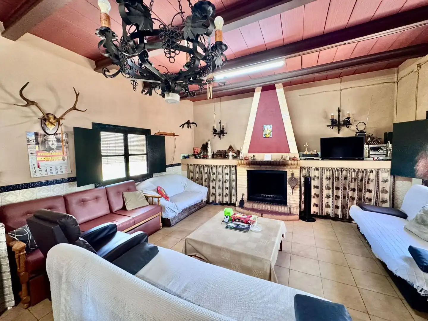 Sala d'estar de Finca rústica en venda en Membrilla