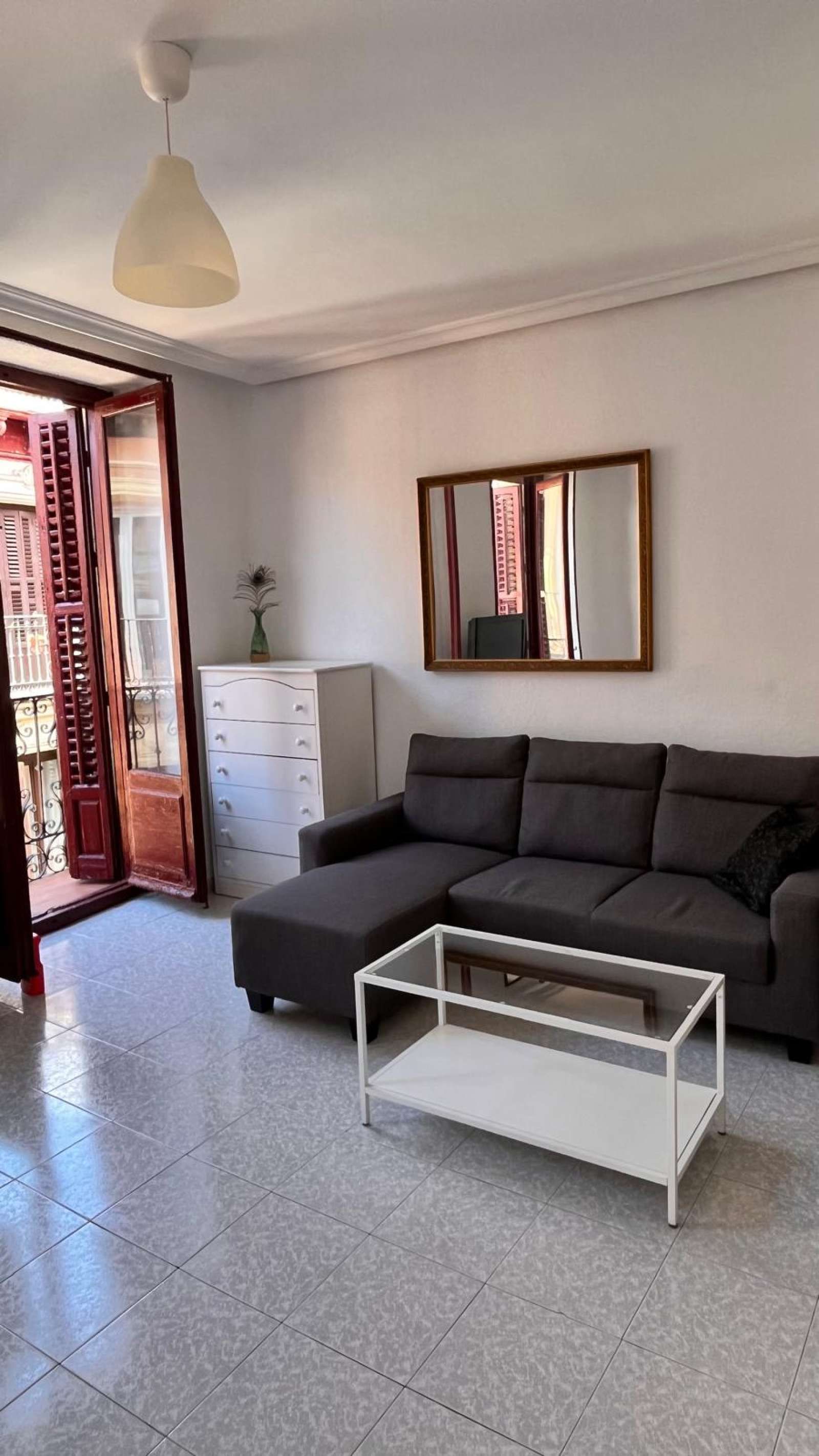 Living room of Apartment to share in  Madrid Capital  with Air Conditioner, Heating and Terrace