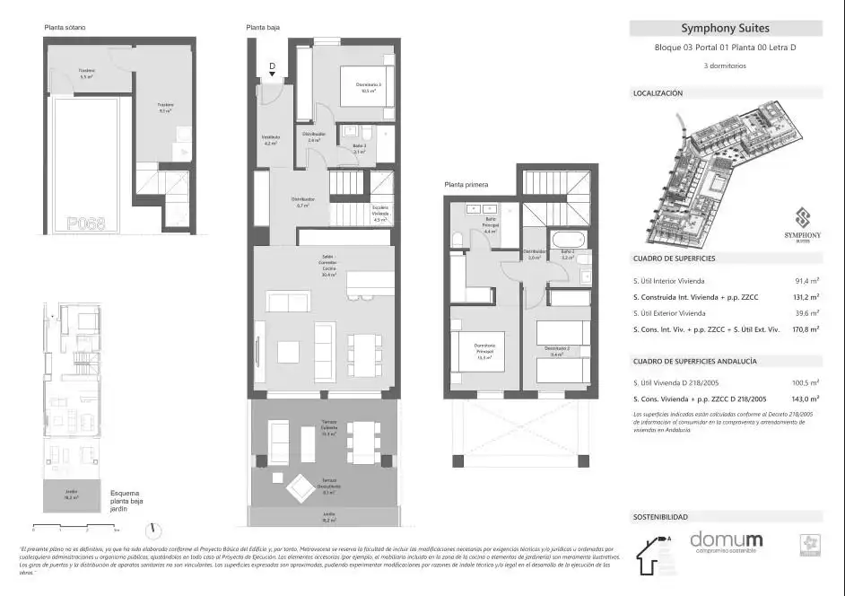Einfamilien-Reihenhaus zum Verkauf in Estepona mit Klimaanlage, Heizung und Privatgarten